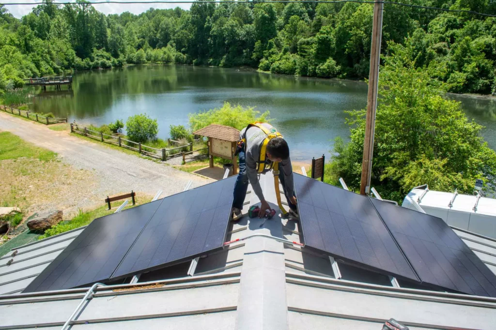 Lynchburg Ivy Creek Park Solar Education Center Installation