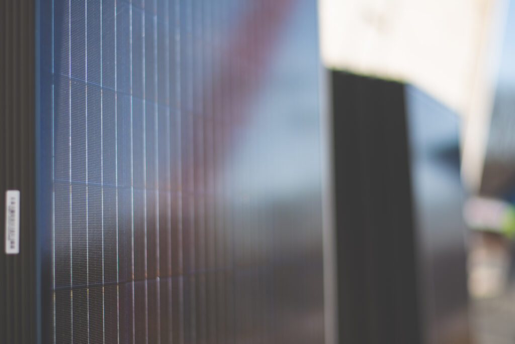 close up image of a solar panel